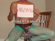 ROBERT R MILGATE - A FREAK IN A SHEER GREEN PANTYHOSE